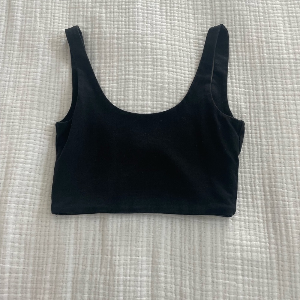 Black tank top